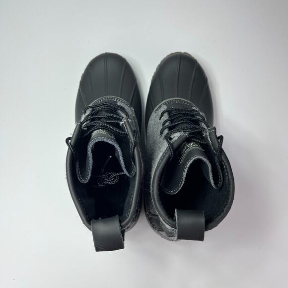 GH Bass & Co Harlequin Black & Gray Waterproof Winter Duck Boots Men's Size 10M - Picture 6 of 9